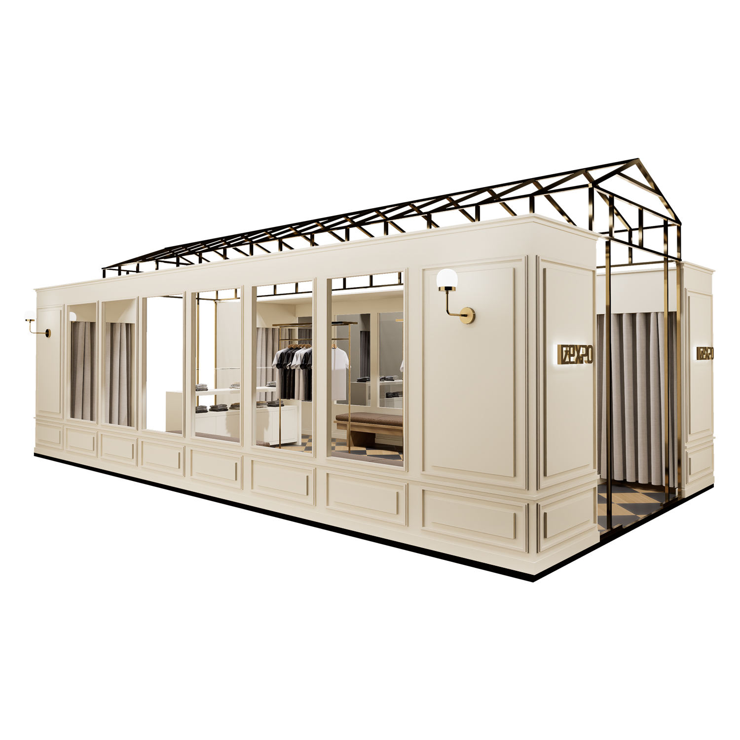 Premium 20x20ft Modular Booth for Fashion Textile & Apparel Trade Shows