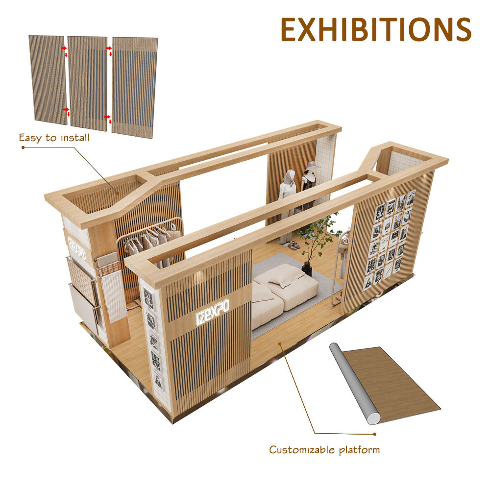 Custom Modular Reusable Booth for Garment Fabric & Textile Display