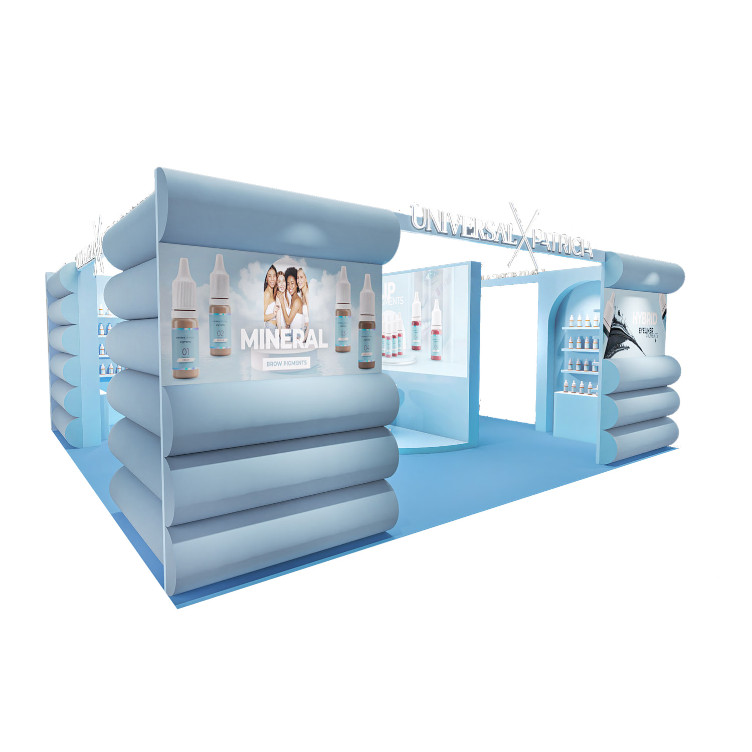 20×20ft Multi-functional Reusable Booth for Perfume, Makeup & Personal Care Products